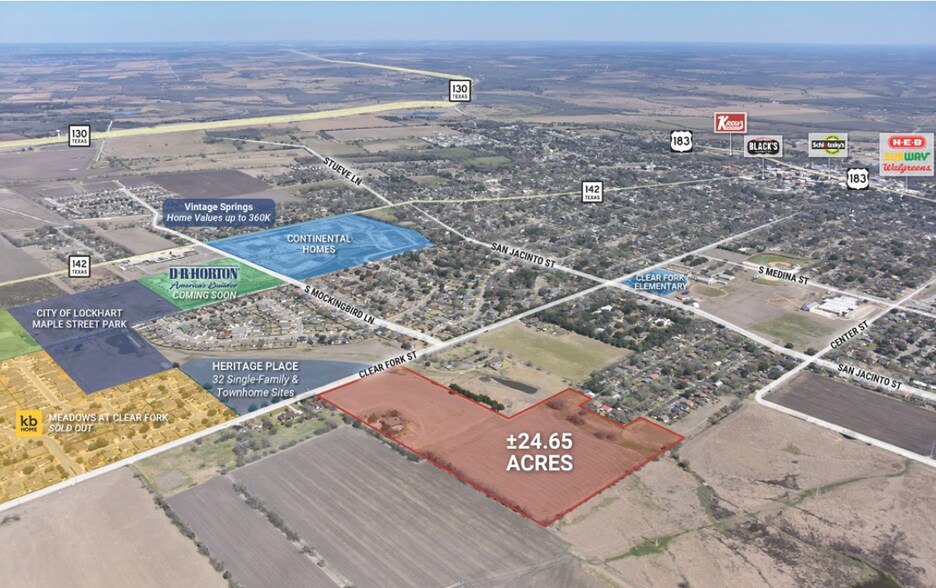 Primary Photo Of 1480 Clearfork St, Lockhart Land For Sale