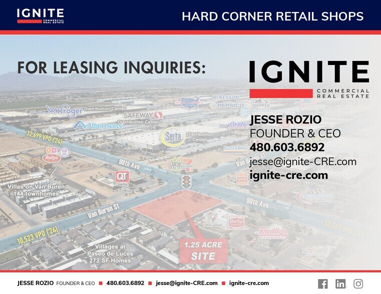 More Photos Of Hard Corner Pad Available, Tolleson Land For Lease