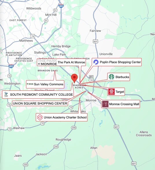 More Photos Of 3211 Old Charlotte Hwy, Monroe Land For Sale