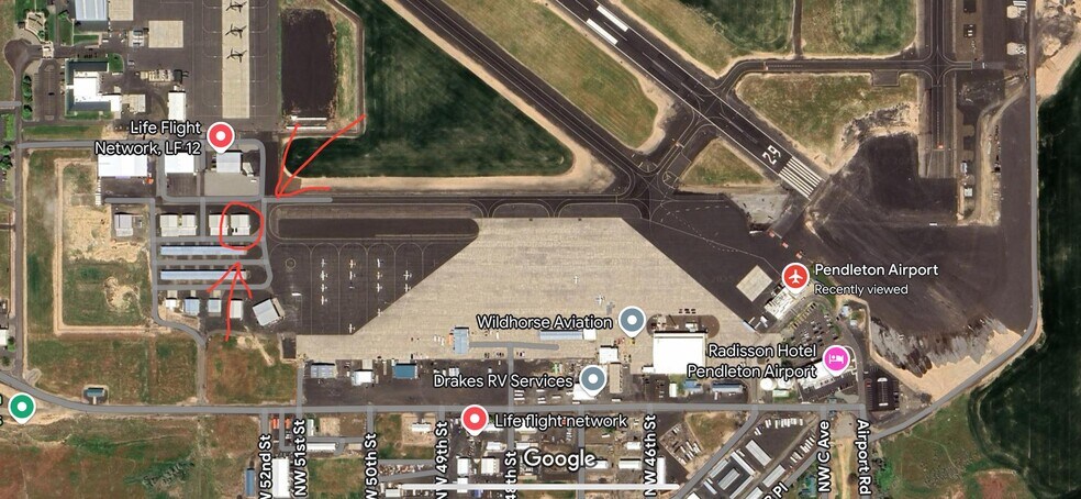 More Photos Of 5291 NW A Ave, Pendleton Airplane Hangar For Lease