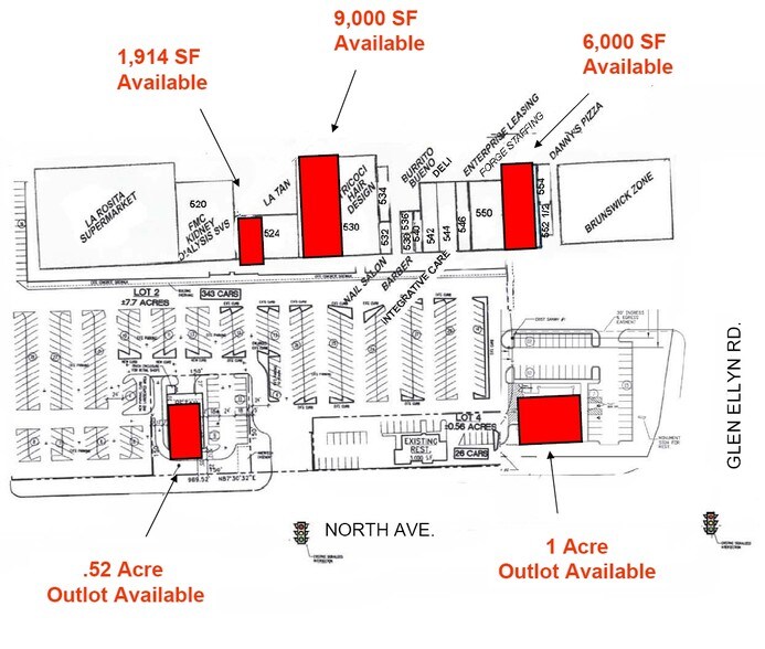 More Photos Of 500-558 E North Ave, Glendale Heights Unknown For Lease