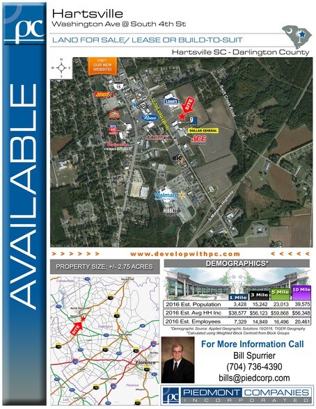 More Photos Of S 4th St @ Washington Street Ext, Hartsville Land For Sale