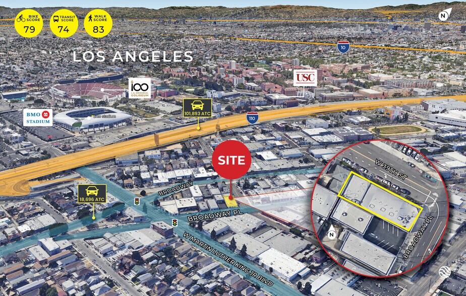More Photos Of 3901 Broadway Pl, Los Angeles Warehouse For Lease