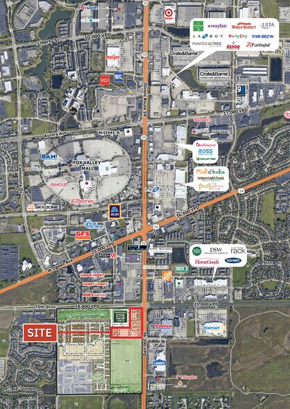 More Photos Of SWQ Route 59 & 75th St, Aurora Land For Lease