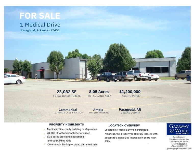More Photos Of 1 Medical Dr, Paragould Office For Sale