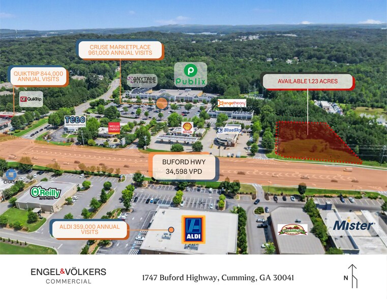More Photos Of 1747 Buford Hwy, Cumming Land For Sale