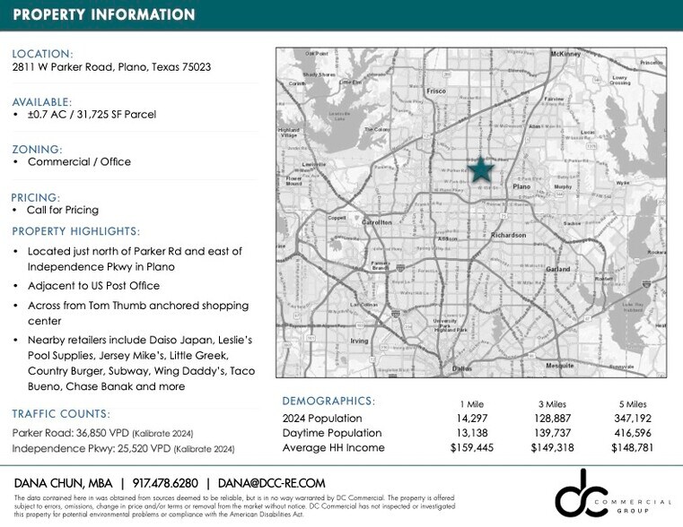 More Photos Of 2811 W Parker Rd, Plano Land For Sale