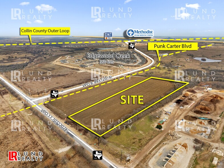 More Photos Of 9.485 Ac Corner FM-1385 & FM-428, Celina Land For Sale