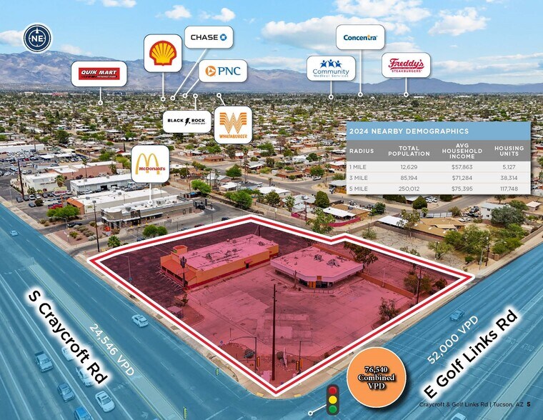 More Photos Of 2545 S Craycroft Rd, Tucson Land For Lease