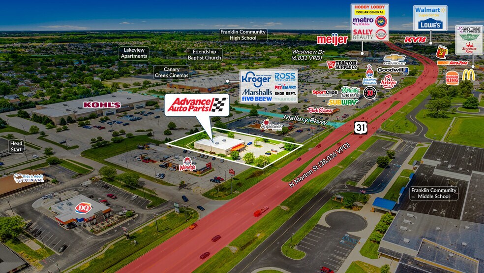 More Photos Of 600 N Morton St, Franklin Freestanding For Sale