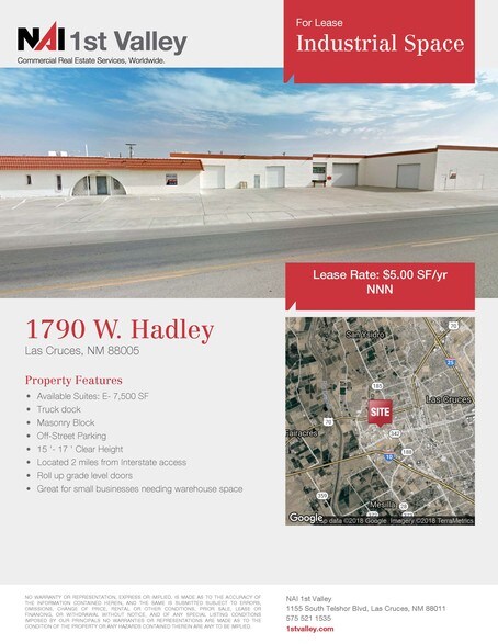 More Photos Of 1790 W Hadley Ave, Las Cruces Warehouse For Lease