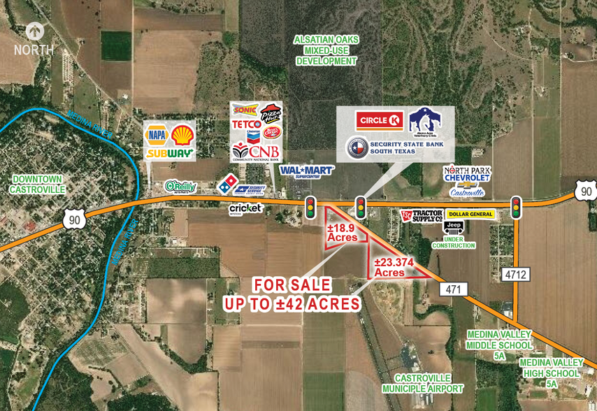 Primary Photo Of Hwy 90 & FM 471 Hwy, Castroville Land For Sale