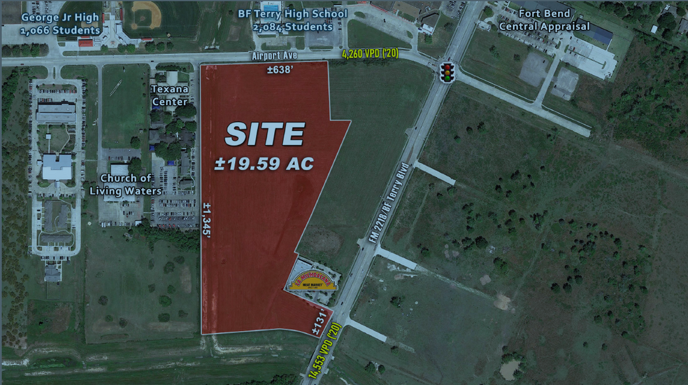 Primary Photo Of FM 2218 & Airport Ave, Rosenberg Land For Sale