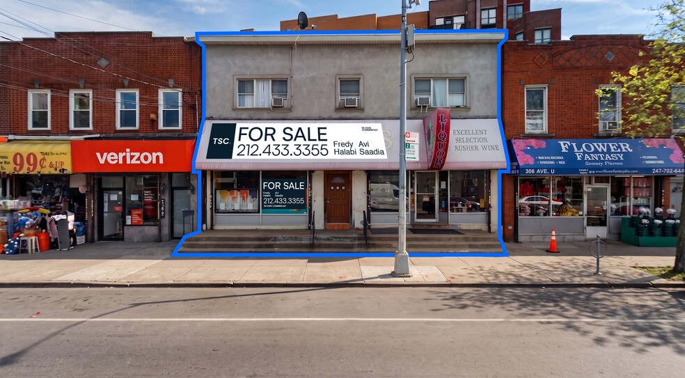Primary Photo Of 310-312 Avenue U, Brooklyn Storefront Retail Residential For Sale