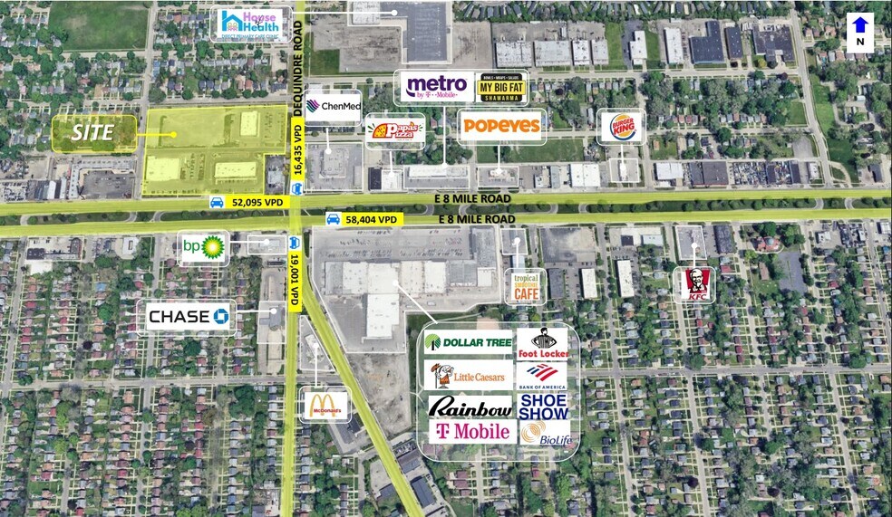 Primary Photo Of 8 Mile Rd @ Dequindre Rd, Hazel Park Land For Lease