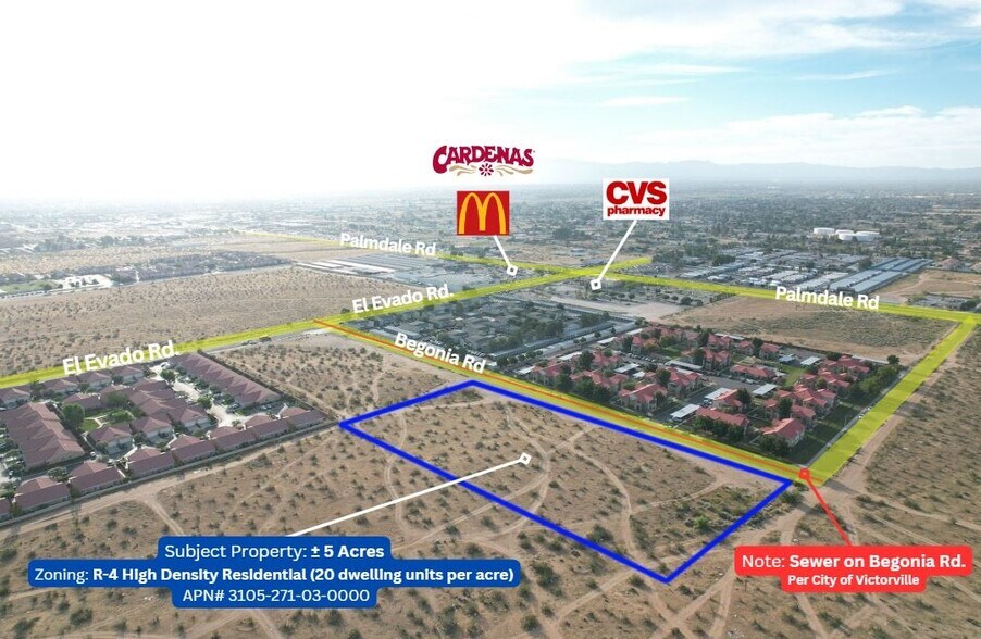 Primary Photo Of Begonia Rd, Victorville Land For Sale