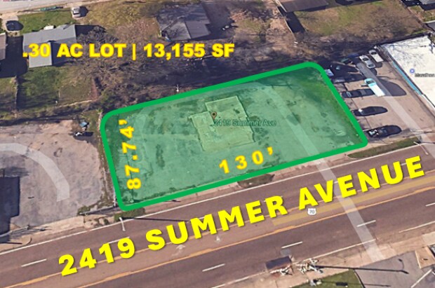 Primary Photo Of 2419 Summer Ave, Memphis Land For Sale