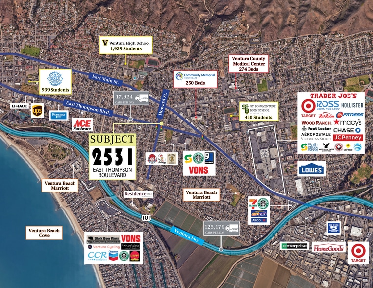 More Photos Of 2531 E Thompson Blvd, Ventura Freestanding For Sale