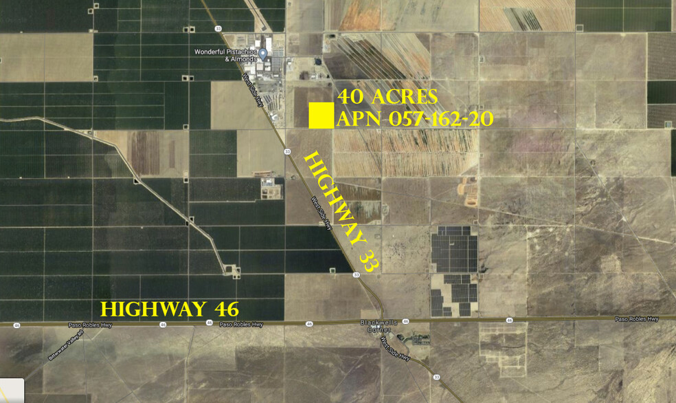 Primary Photo Of Highway 33 & Highway, Lost Hills Land For Sale