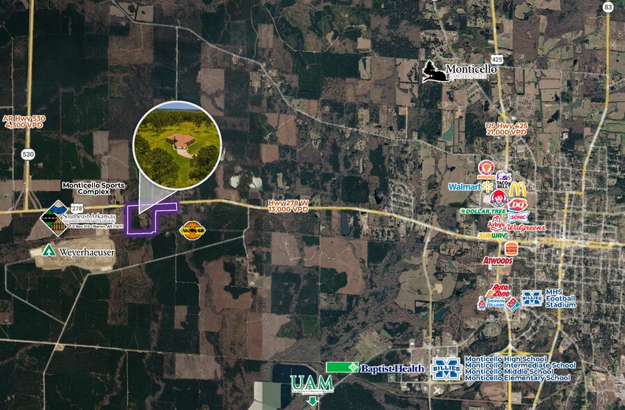 More Photos Of 1843 US-278, Monticello Land For Sale