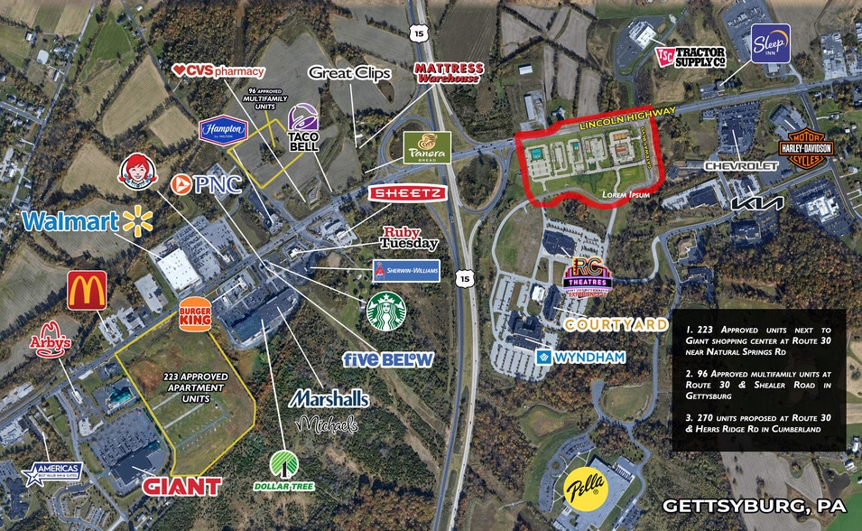 Primary Photo Of Route 30 @ Gateway Blvd, Gettysburg Land For Lease