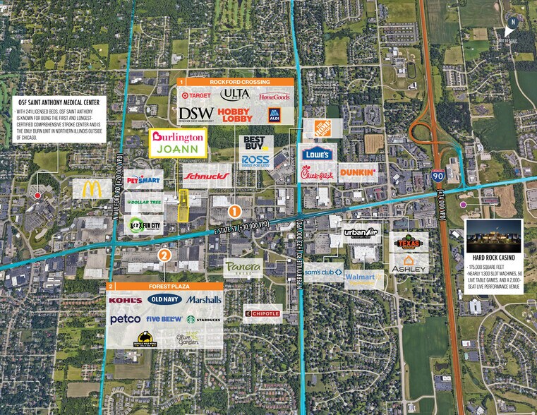 63506360 E State St, Rockford, IL 61108 Storefront For Sale