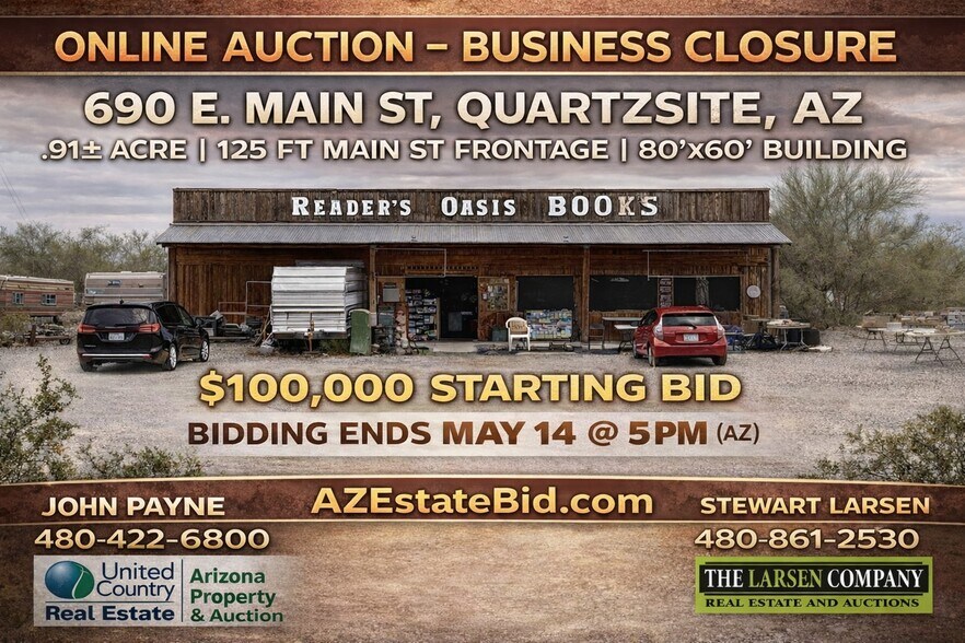 Primary Photo Of 690 E Main St, Quartzsite Storefront Retail Office For Sale