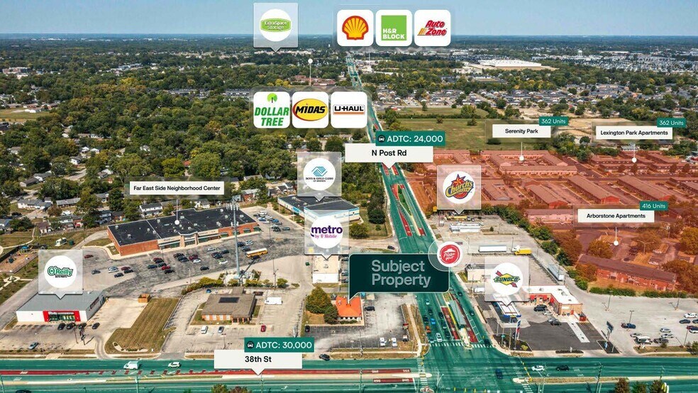 More Photos Of 8932 E 38th St, Indianapolis Restaurant For Sale