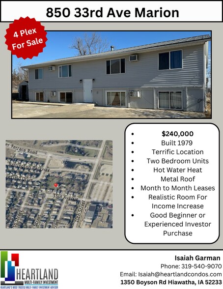 More Photos Of 850 33rd Ave, Marion Apartments For Sale