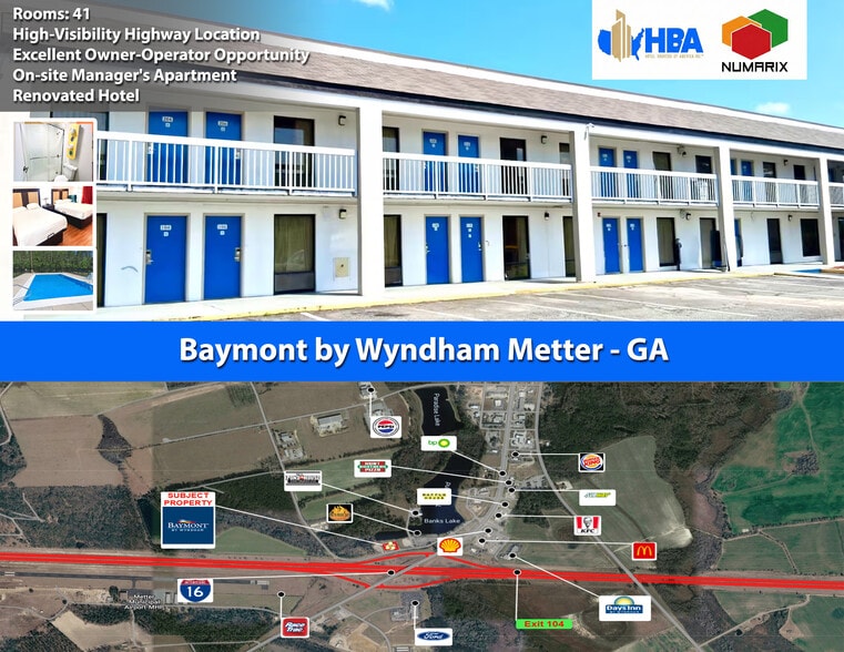 Primary Photo Of 1035 Fortner Rd, Metter Hotel For Sale