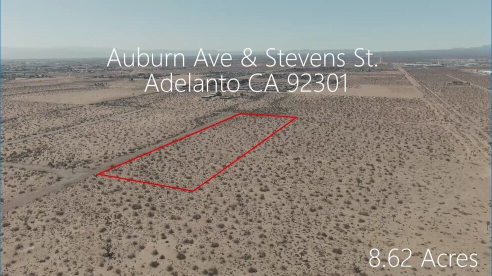 More Photos Of NW corner of Auburn & Stevens St ave, Adelanto Land For Sale