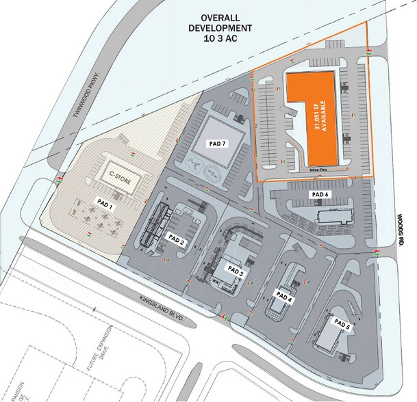 Primary Photo Of NEC N. Twinwood Parkway @Twinwood Center dr, Brookshire Land For Lease