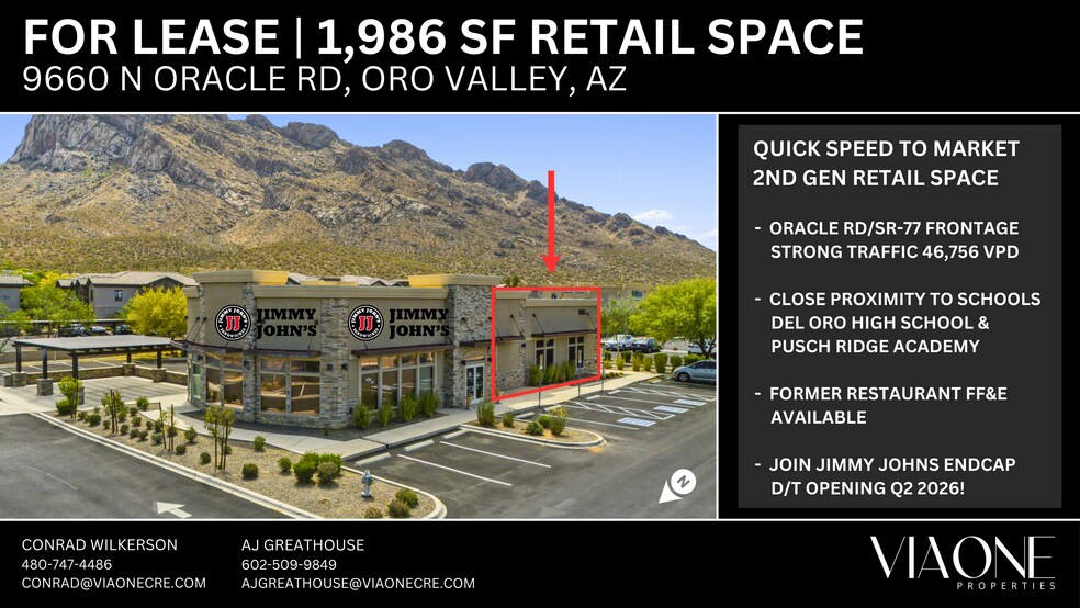 Primary Photo Of 9660 N Oracle Rd, Oro Valley Fast Food For Lease