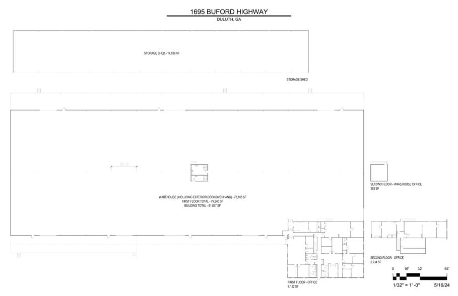 More Photos Of 1695 Buford Hwy, Duluth Warehouse For Sale