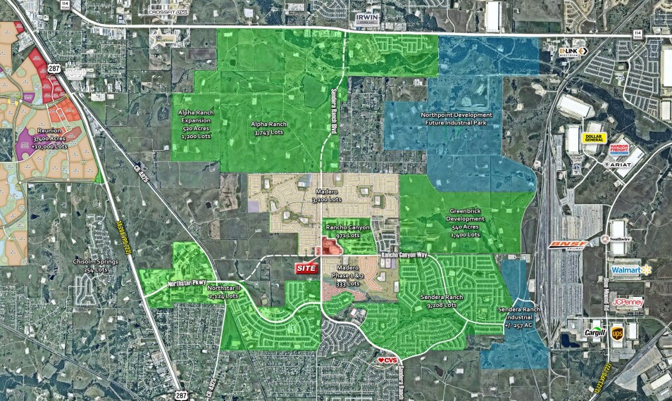 More Photos Of NEC Sendera Ranch Blvd & Rancho Canyon Way, Haslet Land For Lease