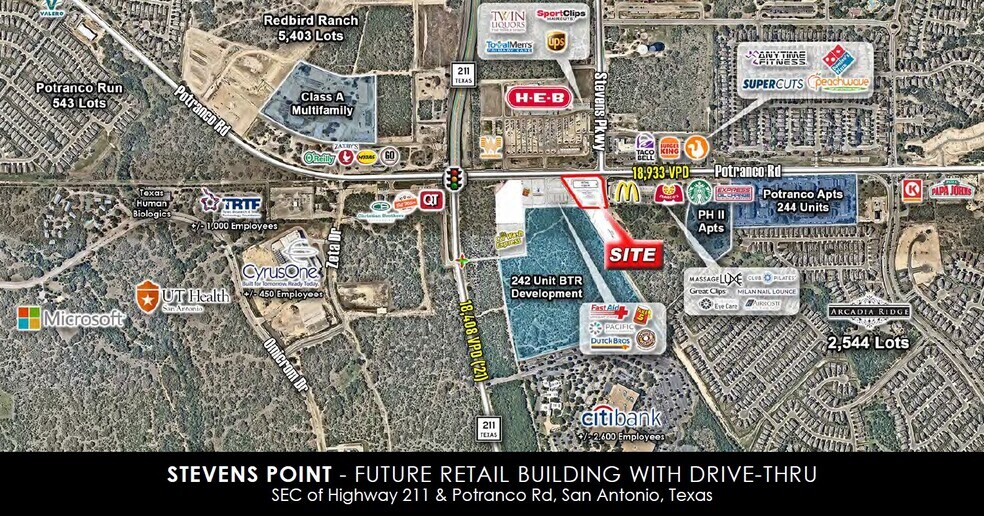 Primary Photo Of Potranco Road @ Stevens Parkway, San Antonio Storefront For Lease