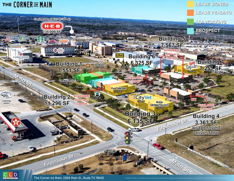 Primary Photo Of The Corner on Main, Buda Restaurant For Lease