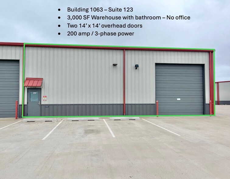 More Photos Of 1031 Thunderbird Lane, Mustang Warehouse For Lease