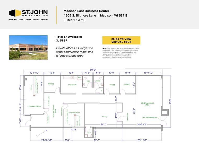 Primary Photo Of 4602 S Biltmore Ln, Madison Medical For Lease