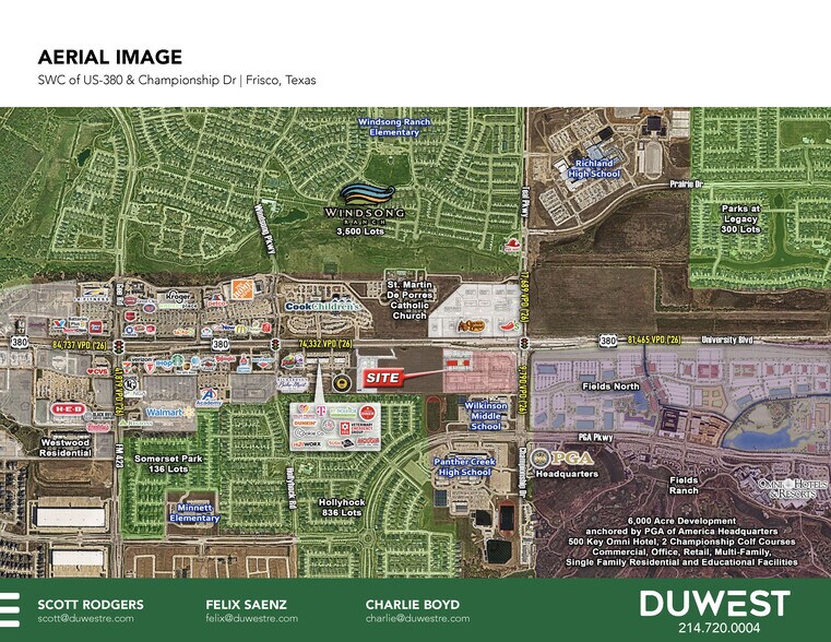 More Photos Of SWC of US Hwy 380 & Championship Dr, Frisco Unknown For Lease