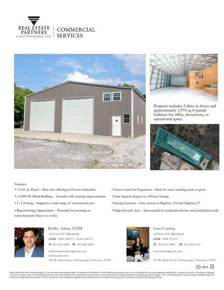 More Photos Of 6975 Middle Valley rd, Hixson Light Distribution For Sale