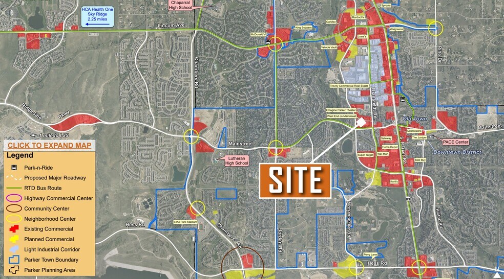 More Photos Of NEC of Mainstreet & Twenty Mile RD St, Parker Land For Sale