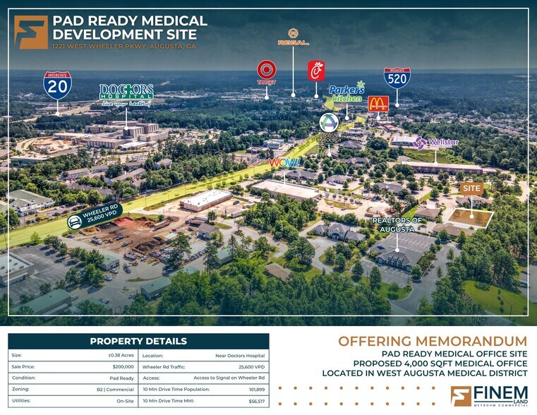 Primary Photo Of 1221 Wheeler Pky, Augusta Land For Sale