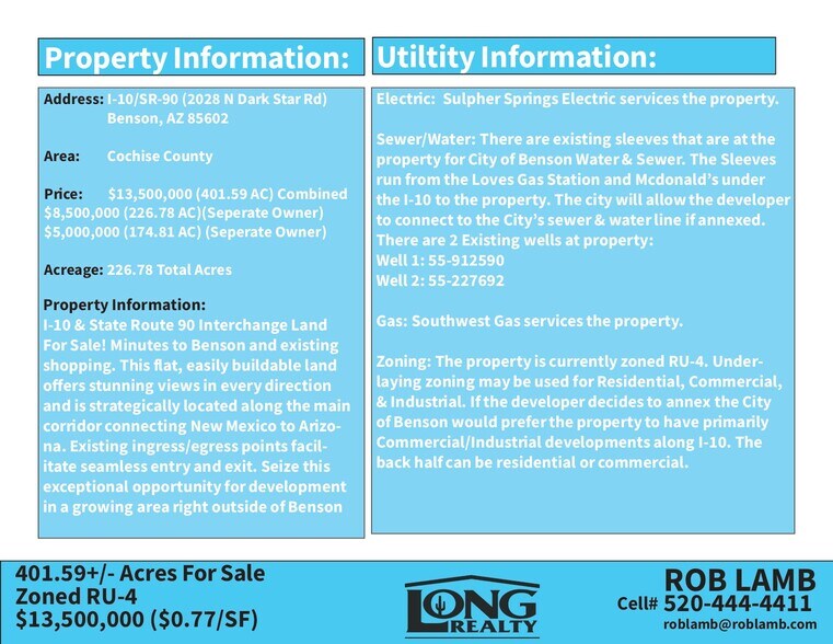 More Photos Of 2100 Dark Star Rd, Benson Land For Sale