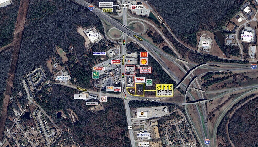 More Photos Of US Hwy 321 & Fish Hatchery rd, Cayce Land For Lease