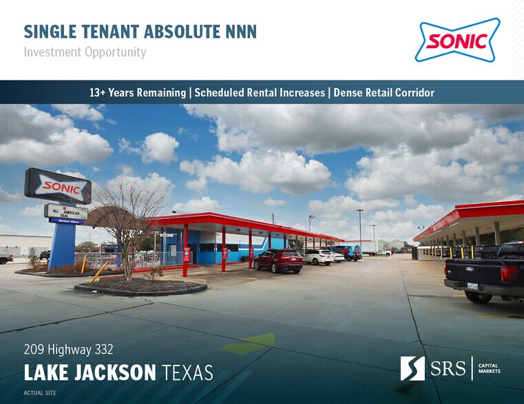 Primary Photo Of 209 Highway 332 W, Lake Jackson Fast Food For Sale