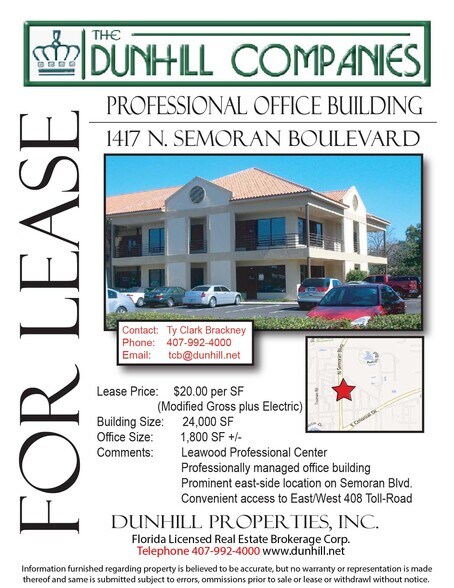 More Photos Of 1417 N Semoran Blvd, Orlando Office For Lease