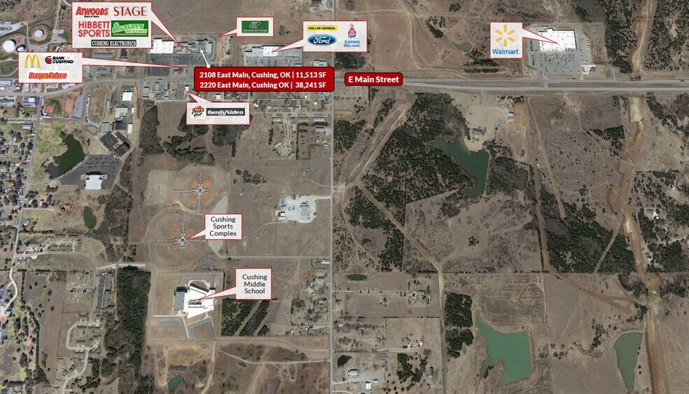 More Photos Of 2220 E Main St, Cushing General Retail For Lease