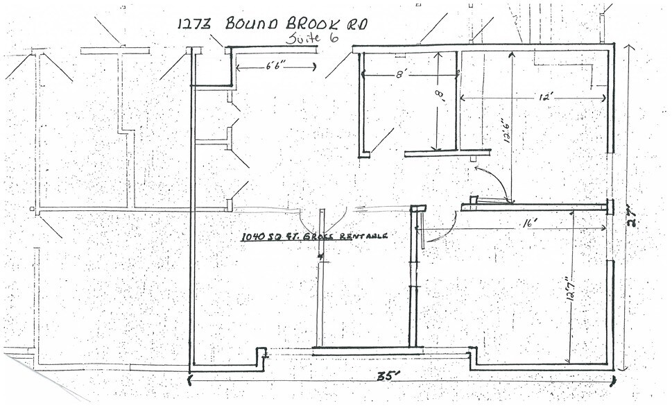 More Photos Of 1273 Bound Brook Rd, Middlesex Office For Lease