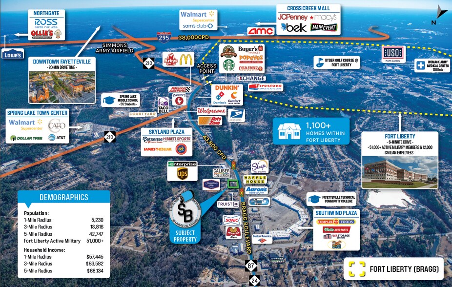 More Photos Of 1030 N Bragg Blvd, Spring Lake General Retail For Sale